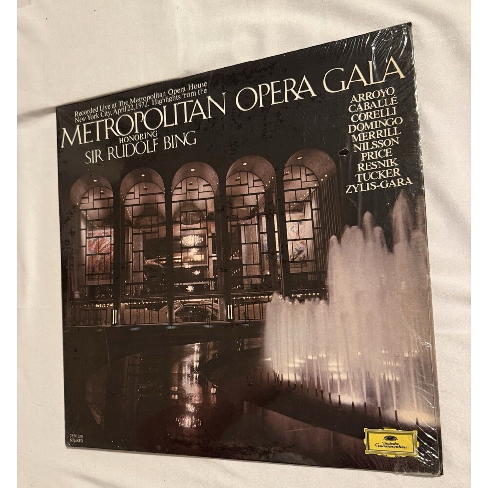 New - SIR RUDOLF BING "Metropolitan Opera Gala Honoring" 1972 LP DGG 2530 260